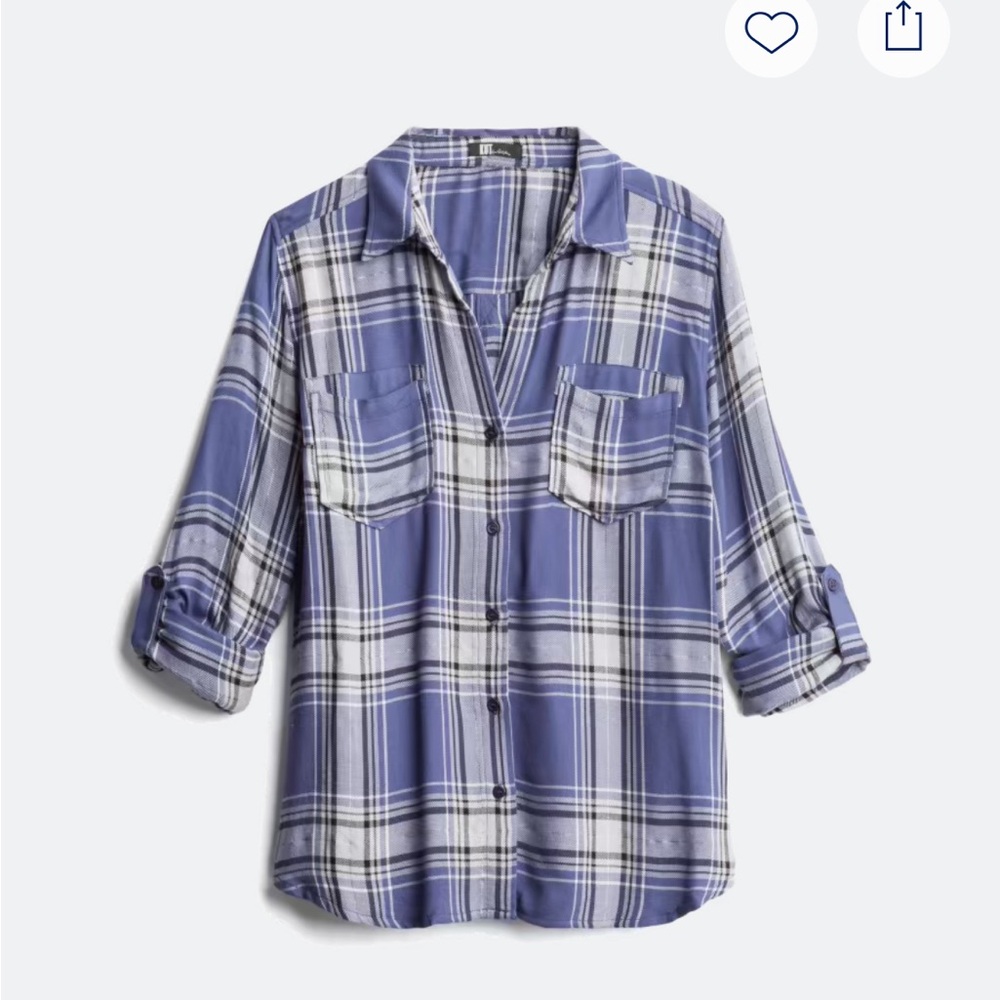 Kut from the Kloth Torin Lurex Detail Shirt